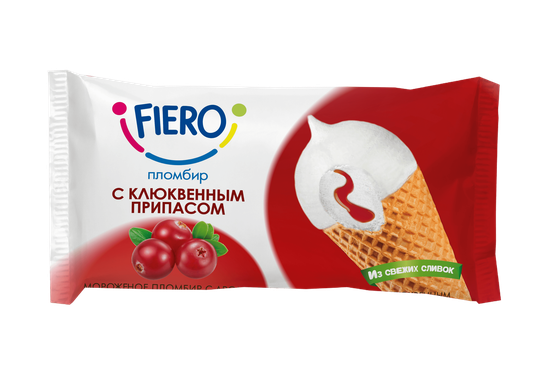 香草味冰淇淋圣代与"蔓越莓股票"在华夫饼糖锥含可可釉