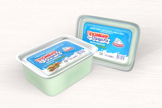 开心果味的“奶油冰激凌”雪糕