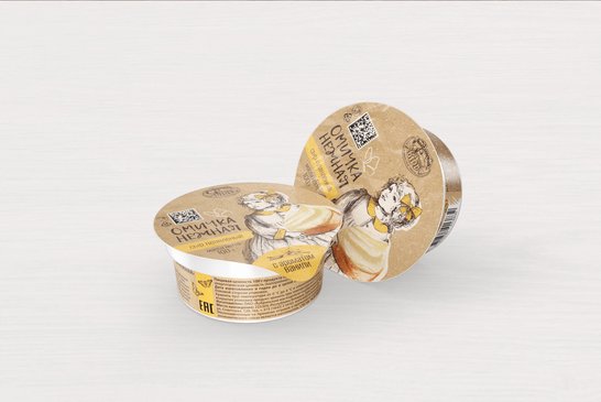 加工奶酪"OMICHKA NEZHNAYA"50％甜，香草味