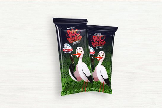 包裹在可可粉糖衣内，香草味的“爱思-冰激凌”雪糕